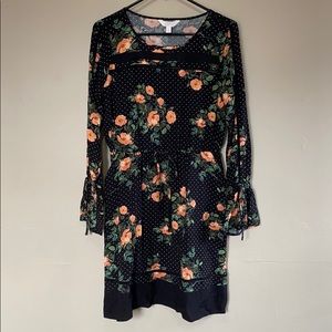 Small Black Floral Dress w Pockets Lauren Conrad